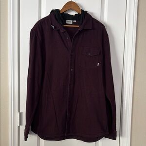 Vans Purple Hooded Shirt Jacket